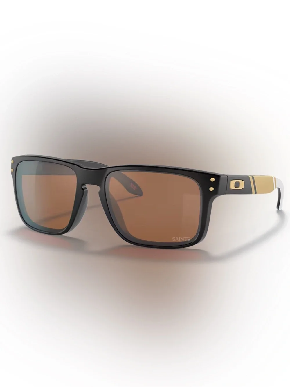 Oakley Matte NFL Saints Sunglasses with Brown Prizm Tungsten Lenses