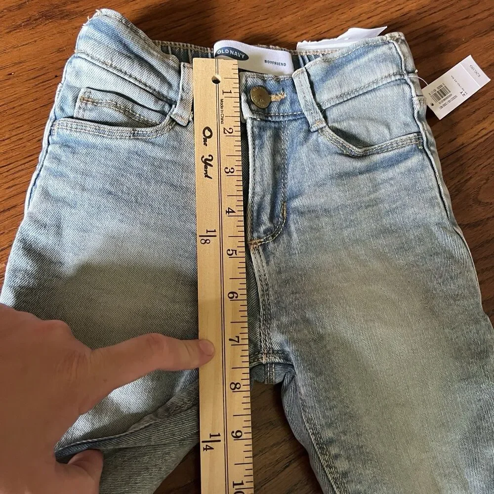 Old Navy Fleece Lined Blue Jeans Boyfriend Snow Warm 2t