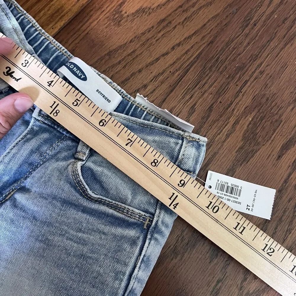 Old Navy Fleece Lined Blue Jeans Boyfriend Snow Warm 2t