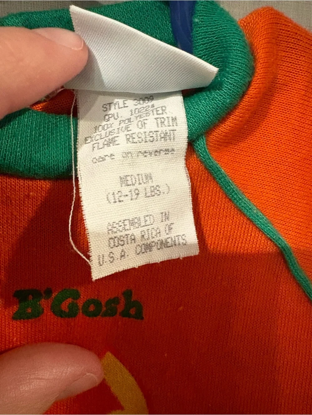 Baby BGosh vintage pumpkin