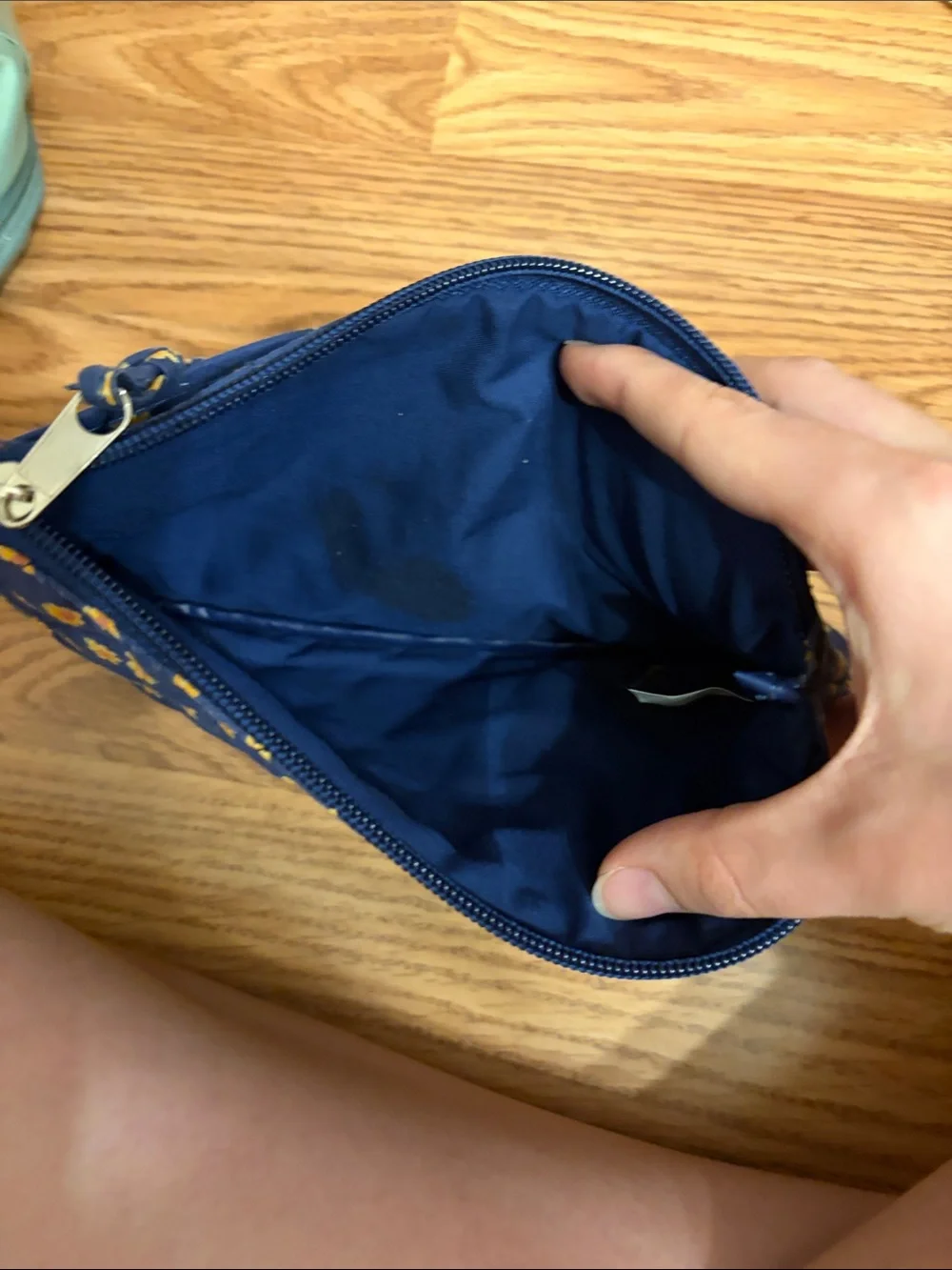 N/A blue quilted