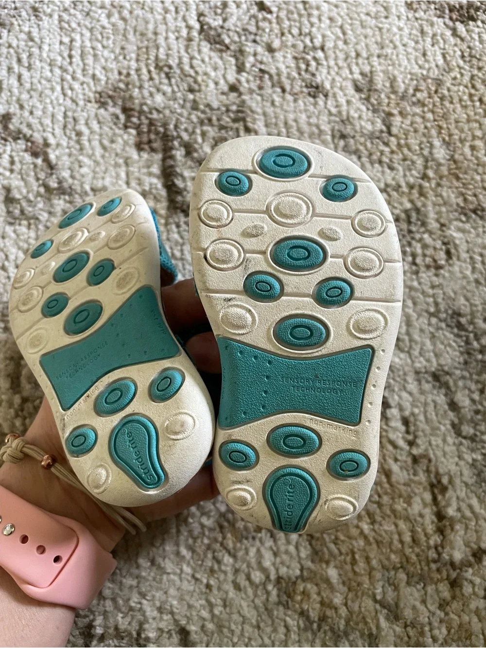 Stride Rite metallic teal
