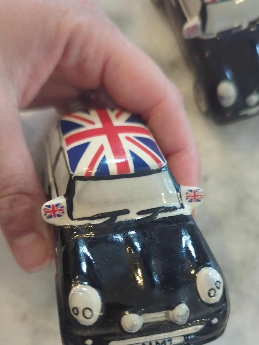 Union Jack Mini Cooper Salt and Pepper shakers