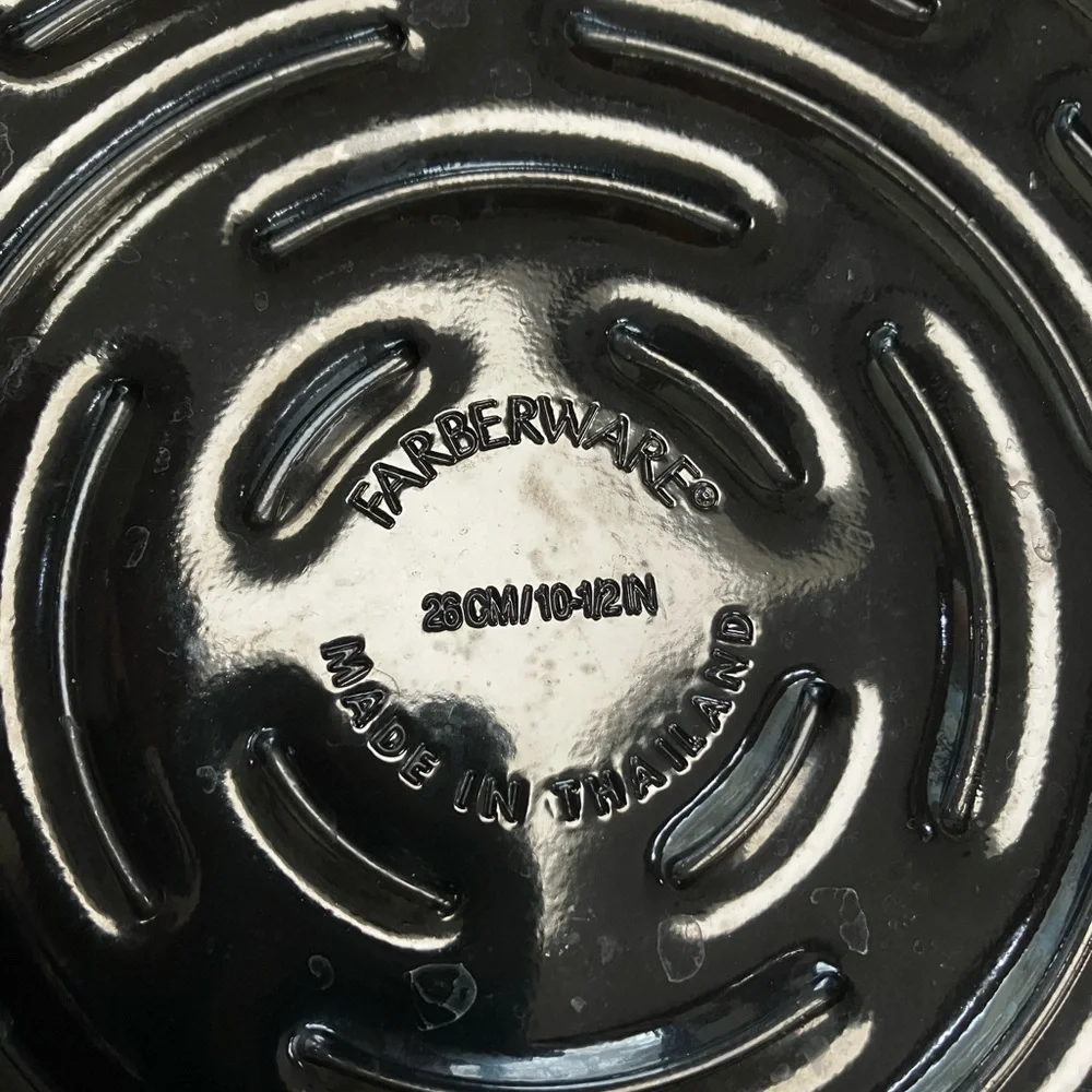 Farberware BRANDNEW-never used-(I have 2 exact) nonstick 10-12” round grill pan.