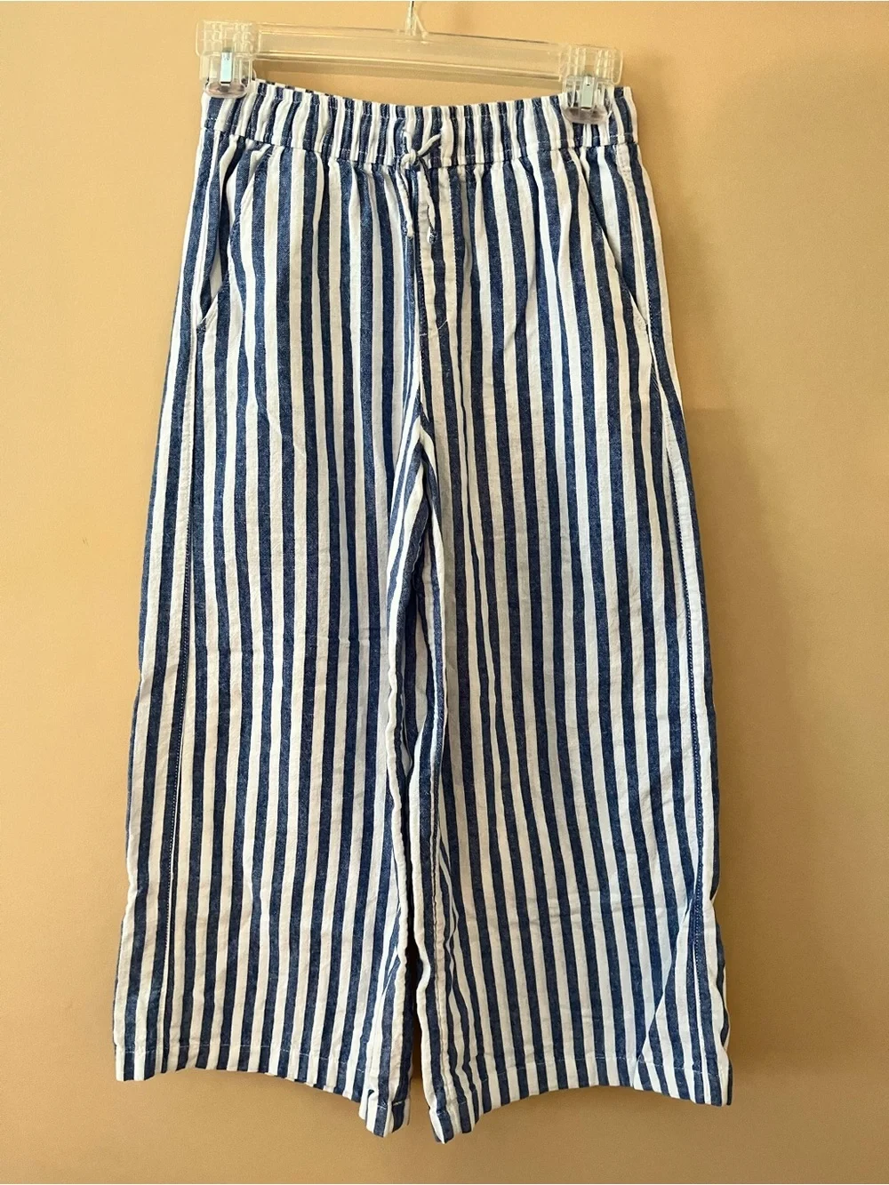 Old Navy Blue and White Striped Pants