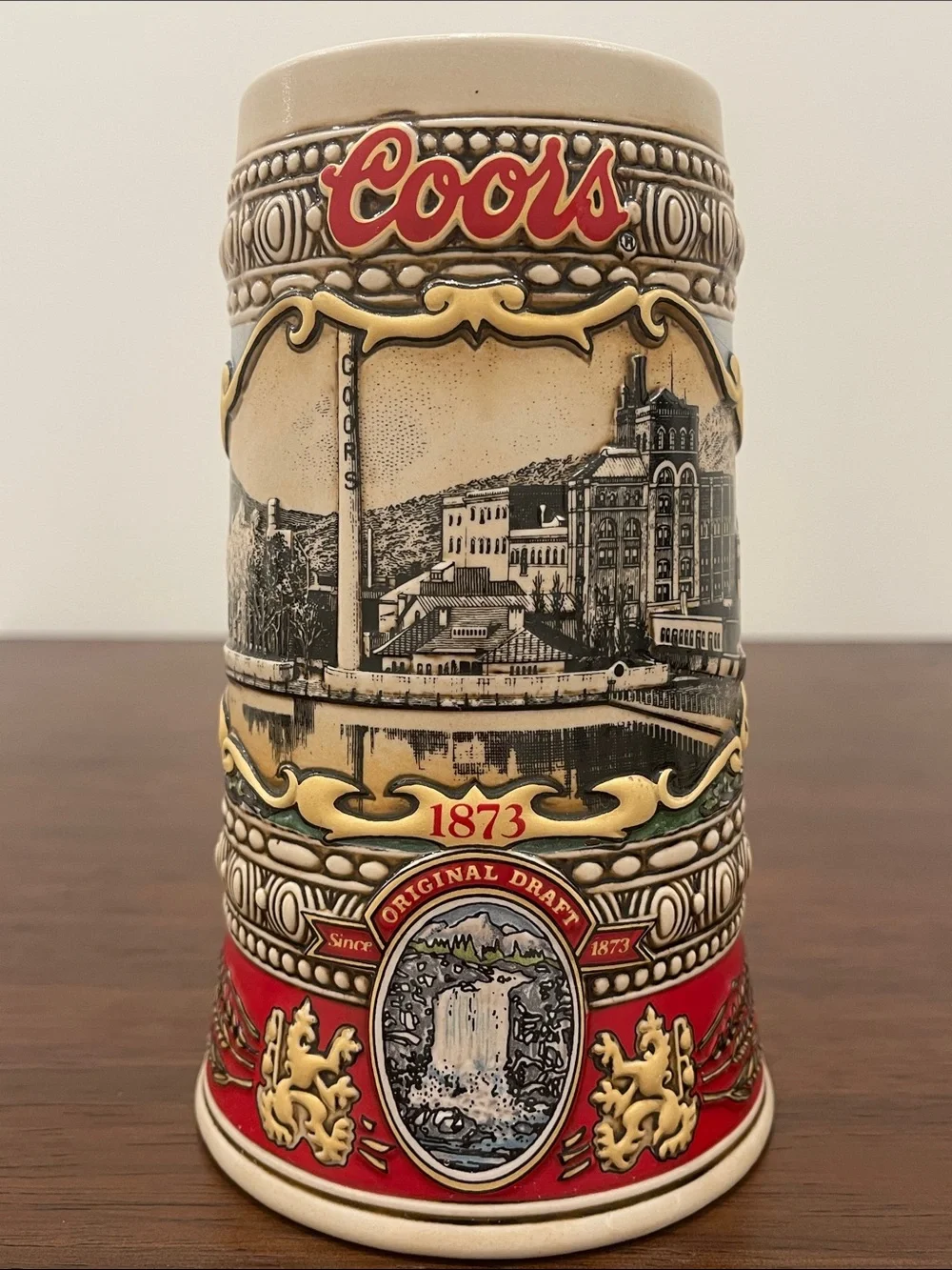 Vintage Coors Beer Stein Holiday Edition 1988