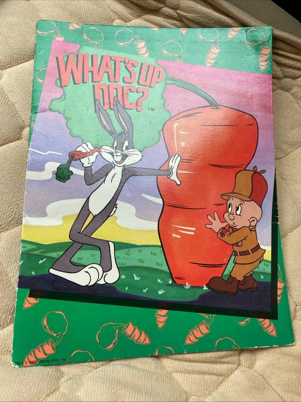 Looney Tunes Bugs Bunny Mead Folder Portfolio Vintage 1989