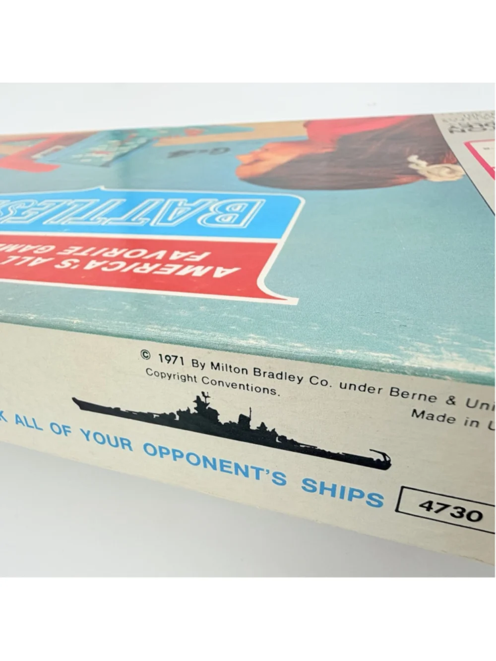 Vintage 1971 Battleship Board Game Milton Bradley 4730 Original Box Complete