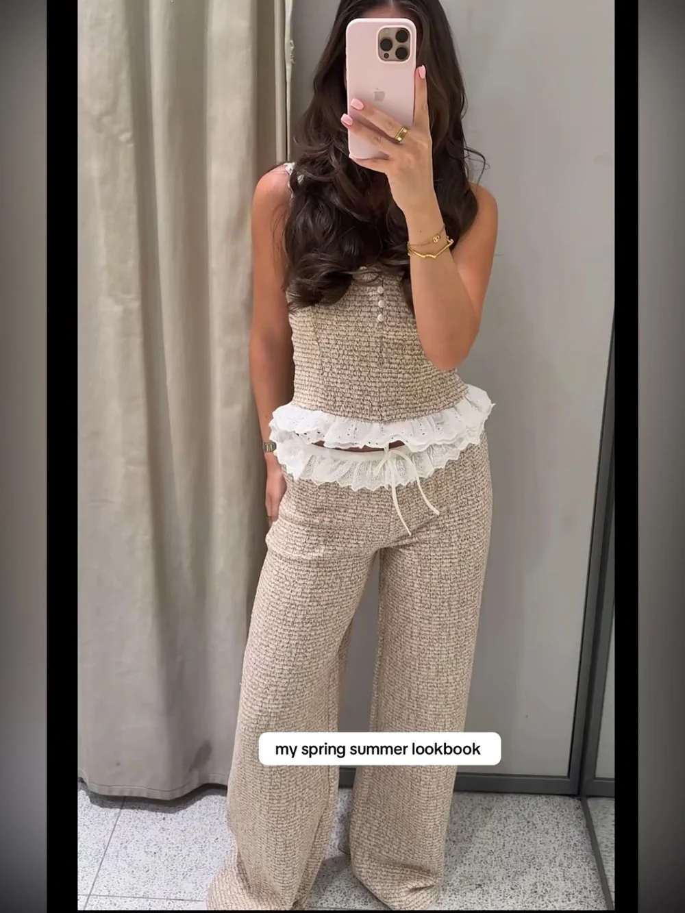 Zara top pants