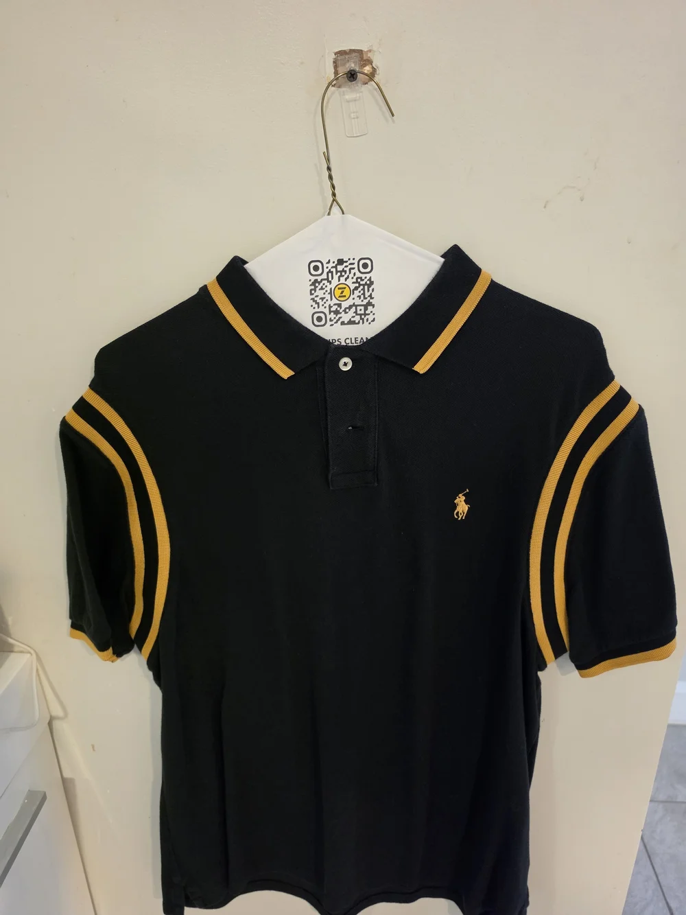 Ralph Lauren Black and Yellow Polo Shirt
