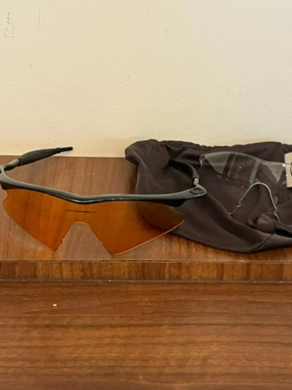 Oakley M Frame Green Frame w/ 2 Lens Replacements and Bag/Cover