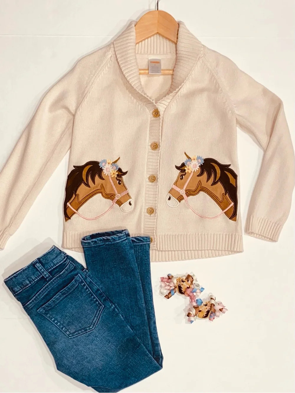 Gymboree Girls 5-Pocket Slim Medium Wash Jeans Size 5T