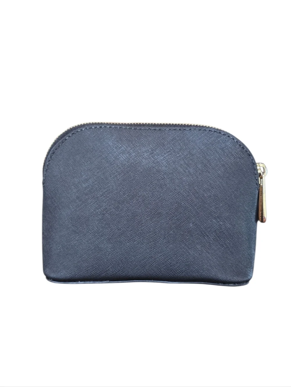 Michael Kors Cindy Dome Jet Set Black Saffiano Leather Pouch Cosmetic Case
