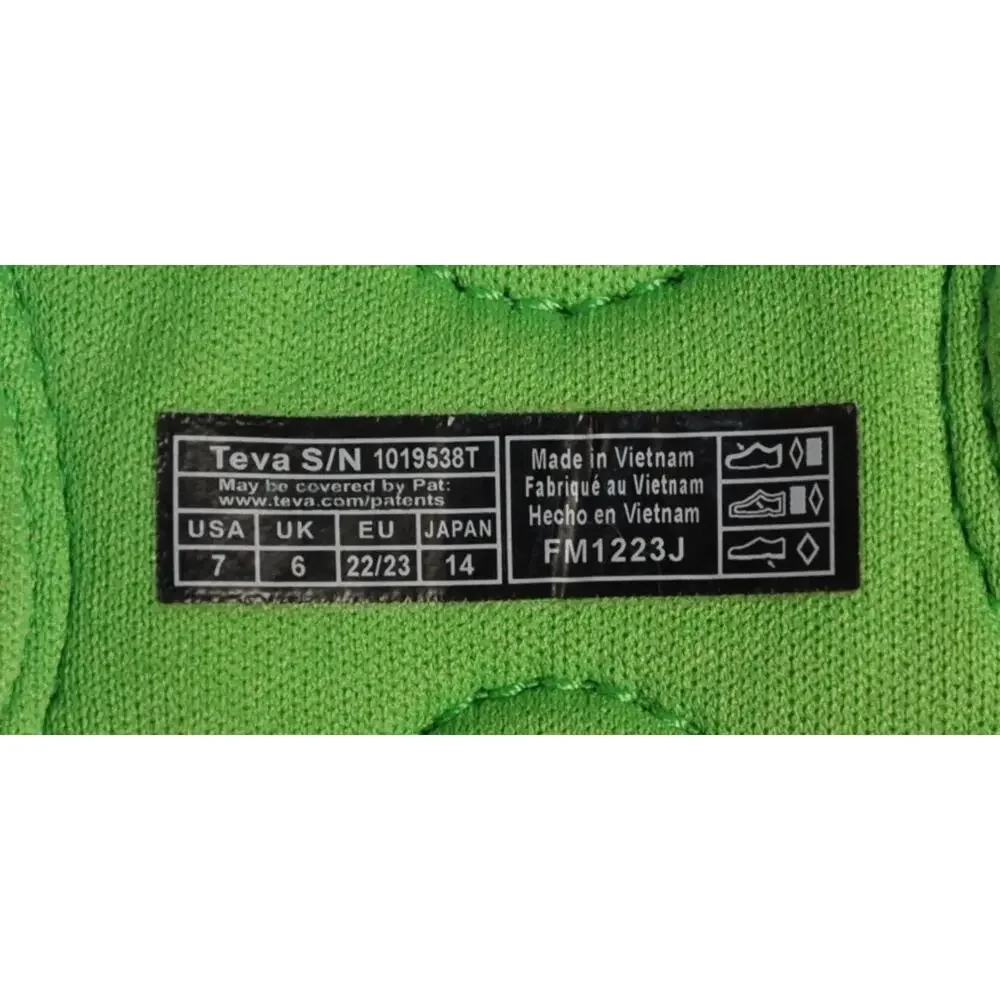 TEVA Kids Psyclone XLT Sporty Mesh Water Sandals Shoes Toddler 7 H&L BLUE/GREEN