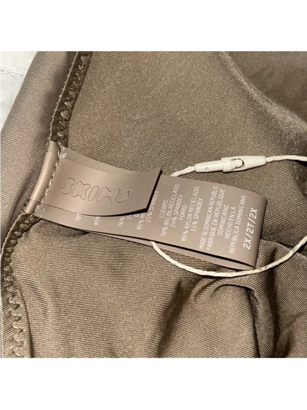 NEW! SKIMS RECYCLED SWIM MID WAIST BOTTOM • DESERT • Size 2X