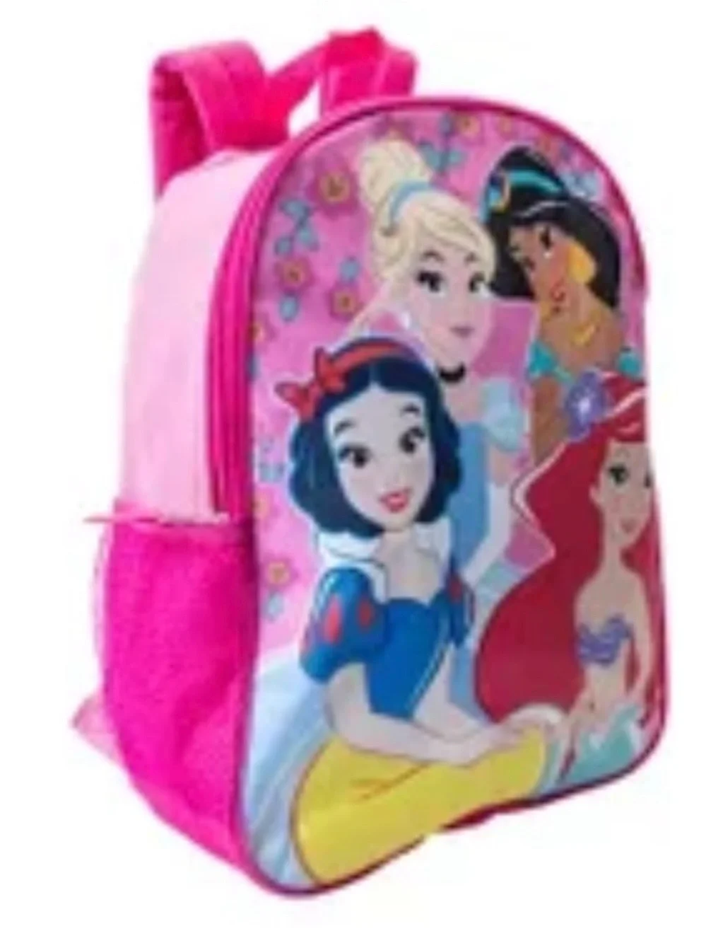 Disney Pink Princess Girls Backpack with Blue, Yellow and Red Accents NWT