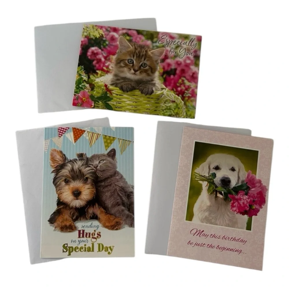 Vintage dogs cats