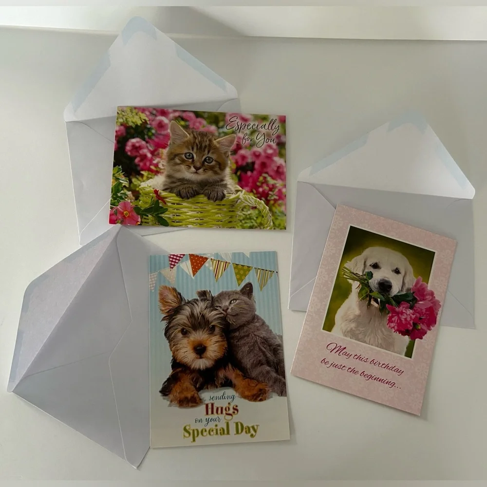Vintage dogs cats