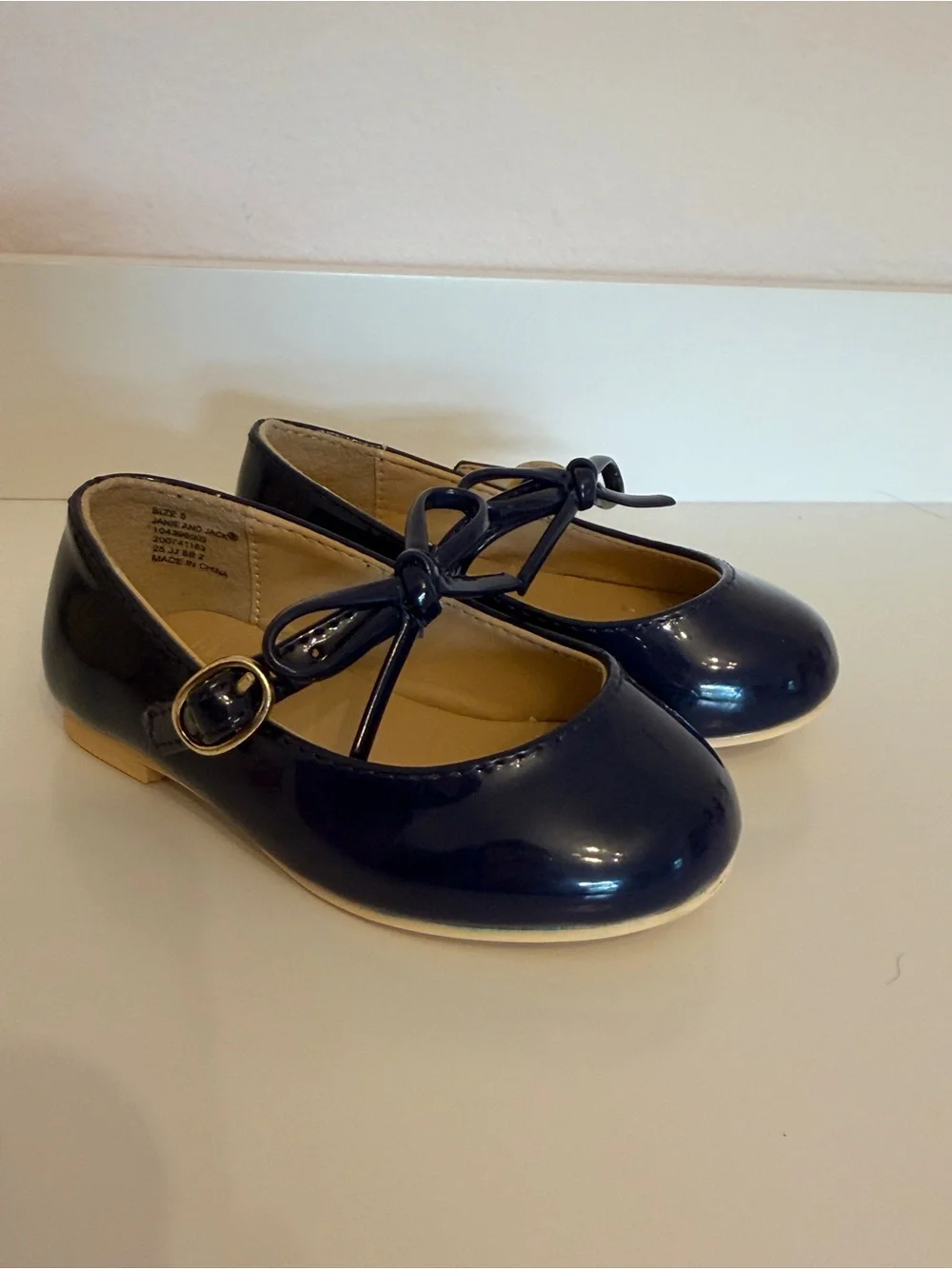 Janie and Jack Patent Leather Mary Jane Flats Size 5C
