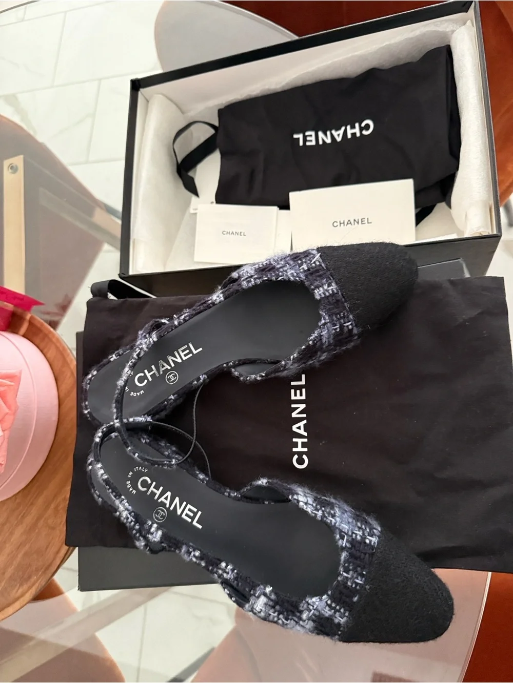 CHANEL 38 slingback