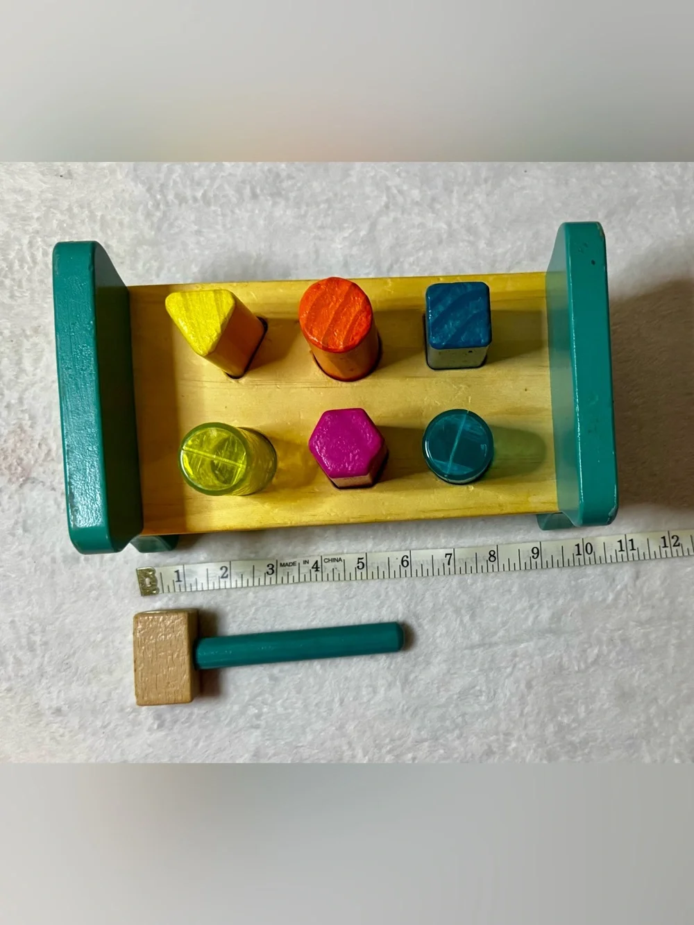 B.Toys bright wooden