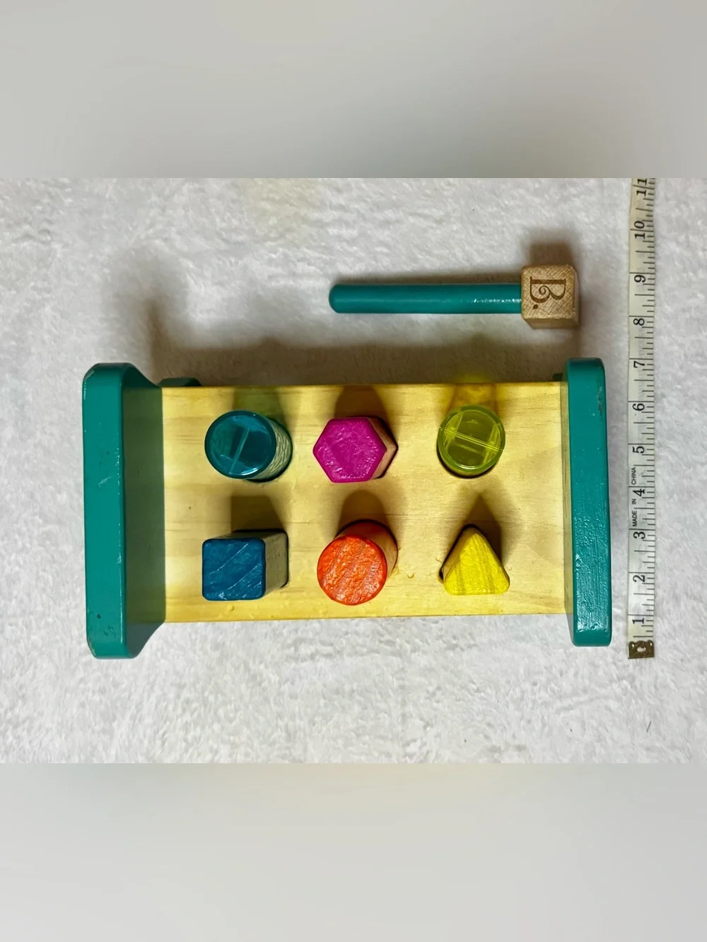 B.Toys bright wooden