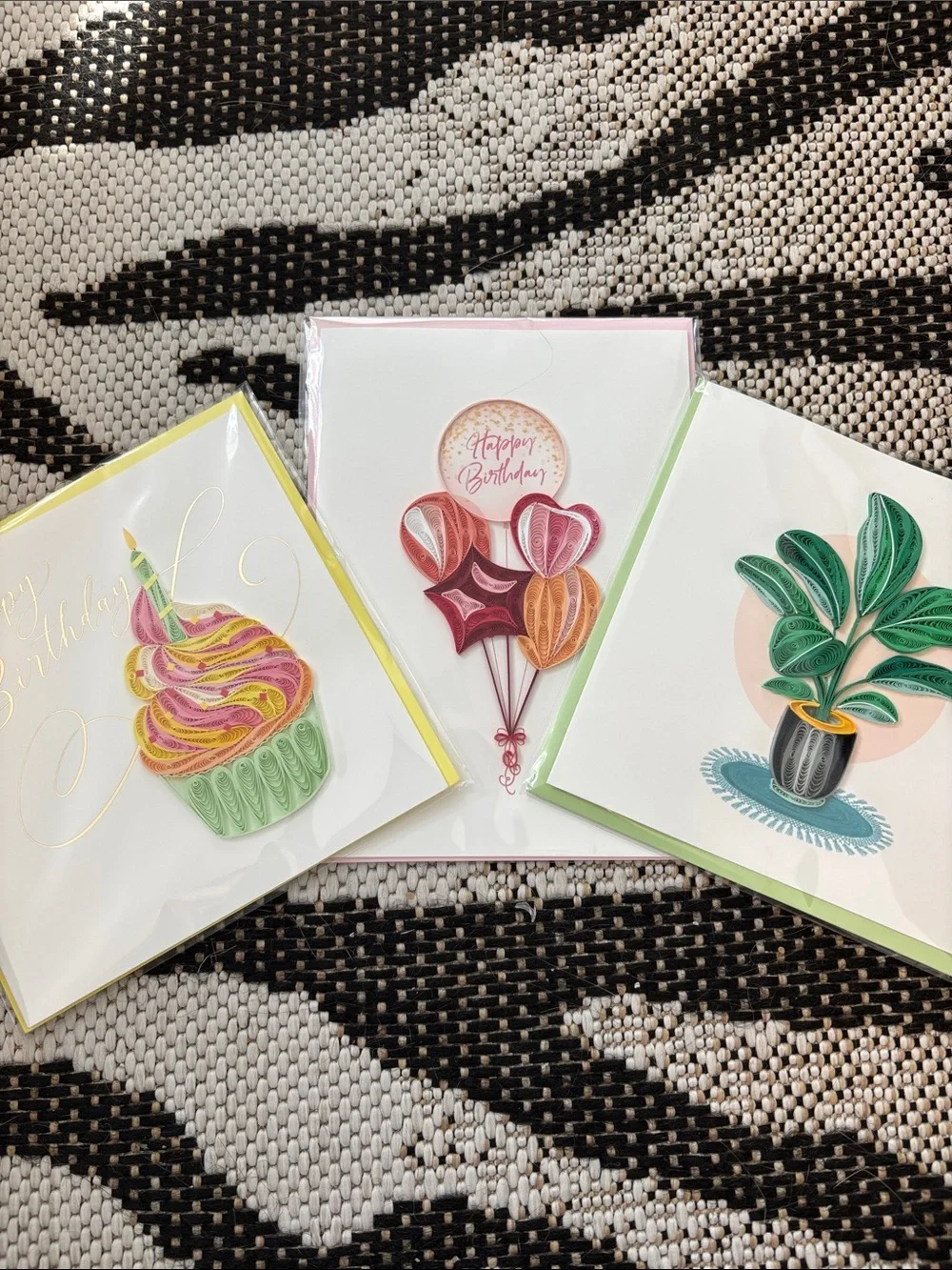 🆕Papyrus High End Handcrafted Quilled Paper Greeting Cards