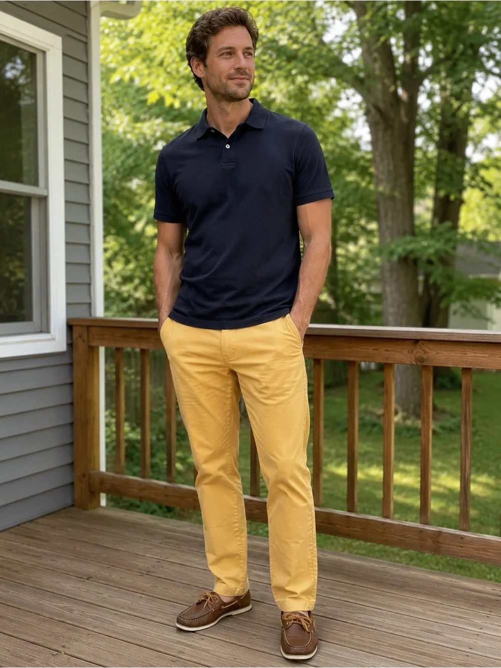 Banana Republic Aiden Fit Yellow Chino Pants Men's 31x30 Straight Casual
