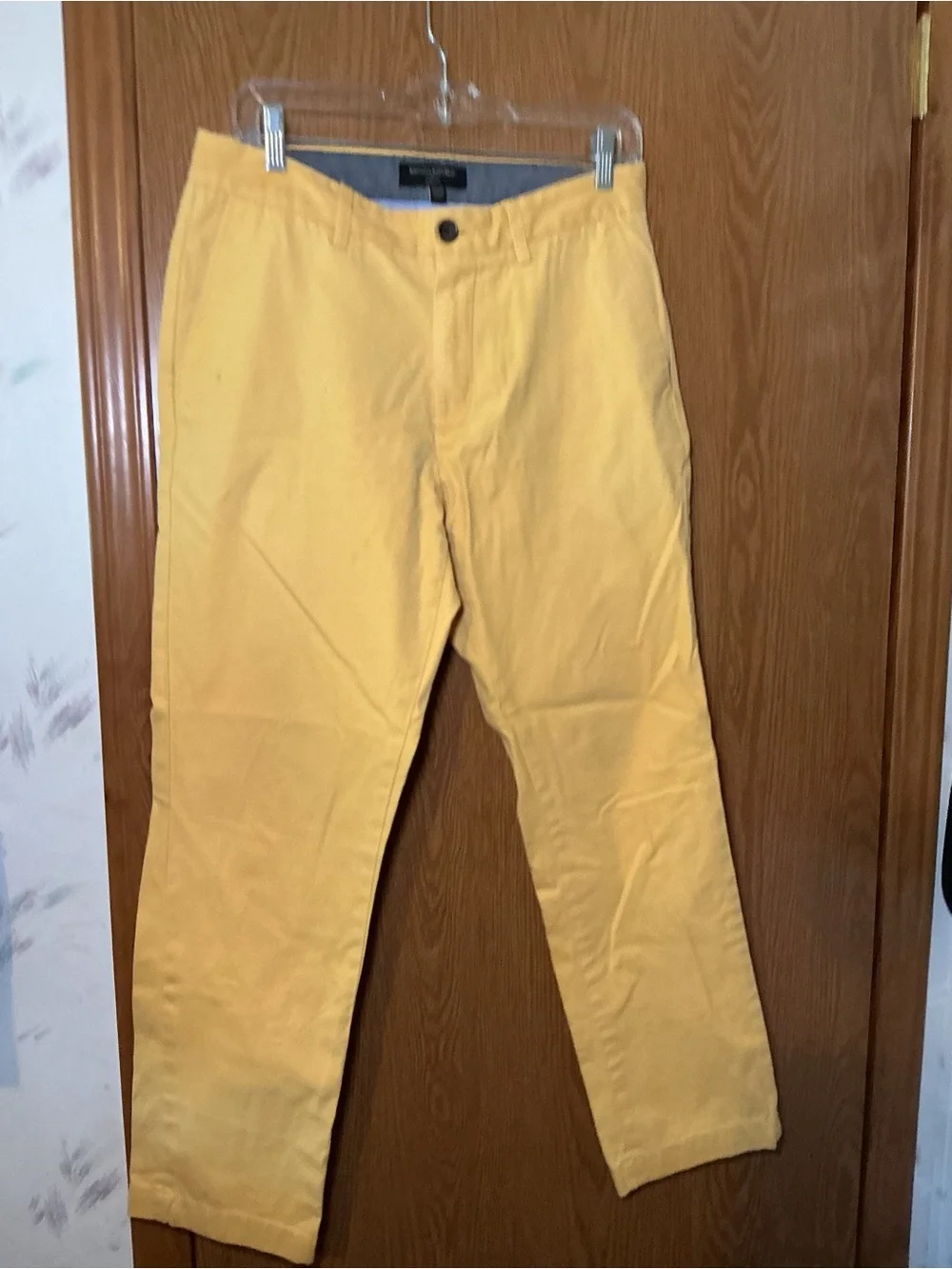 Banana Republic Aiden Fit Yellow Chino Pants Men's 31x30 Straight Casual