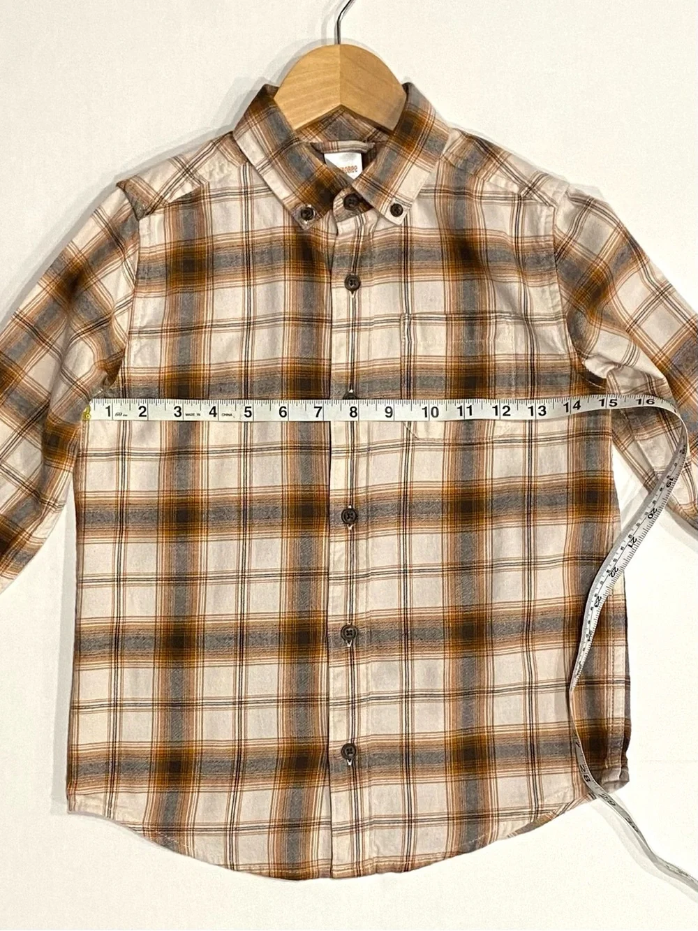 Gymboree Boys ‘Autumn Adventures’ Plaid Button Down Flannel Shirt Size 7