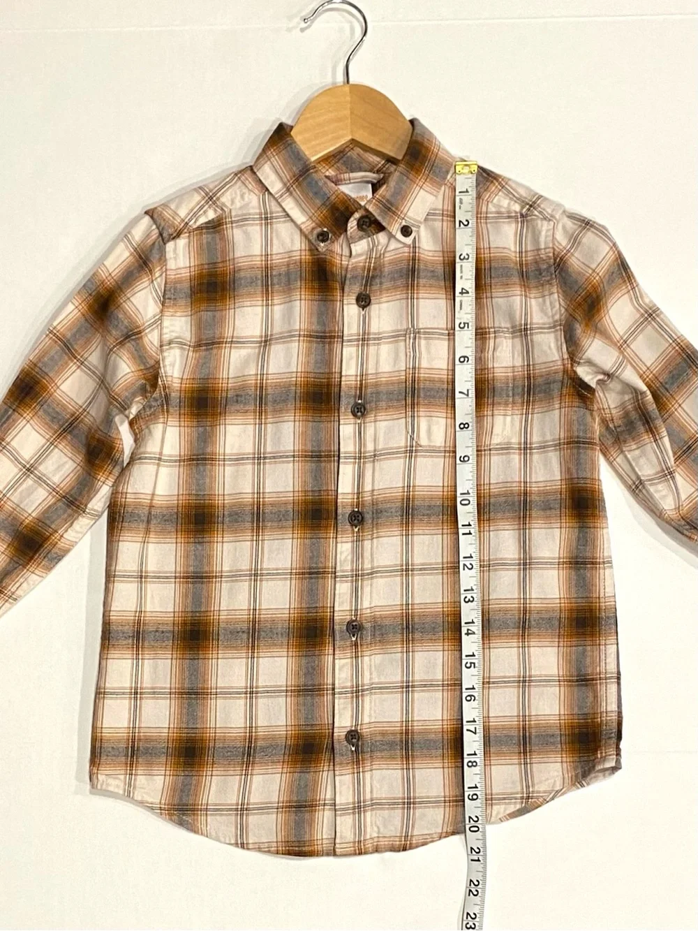 Gymboree Boys ‘Autumn Adventures’ Plaid Button Down Flannel Shirt Size 7