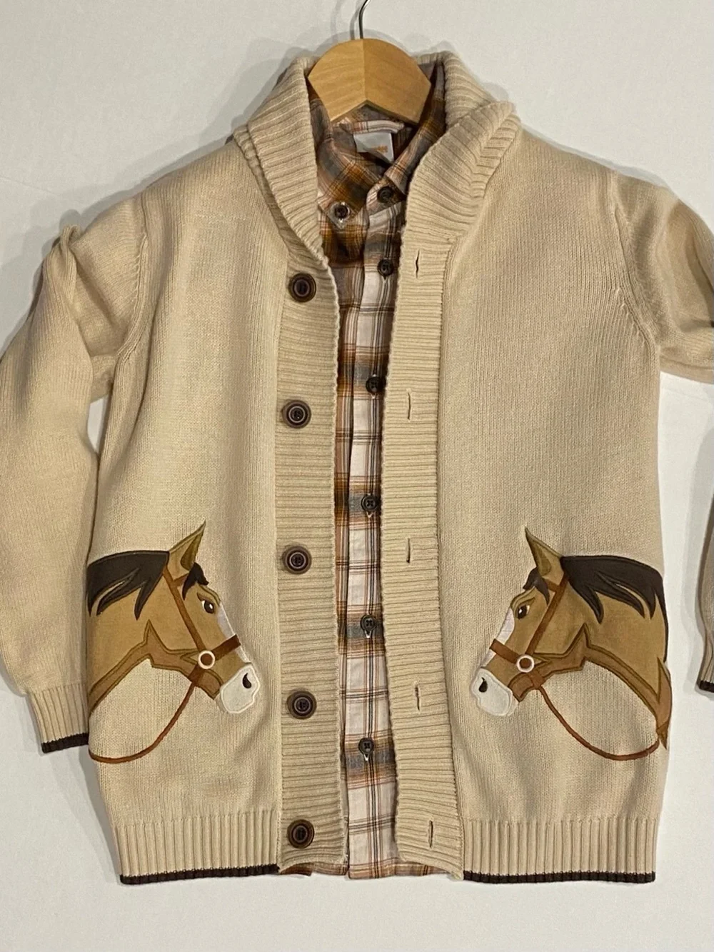 Gymboree Boys ‘Autumn Adventures’ Plaid Button Down Flannel Shirt Size 7
