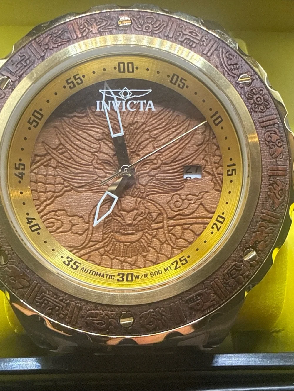 Invicta watch ornate