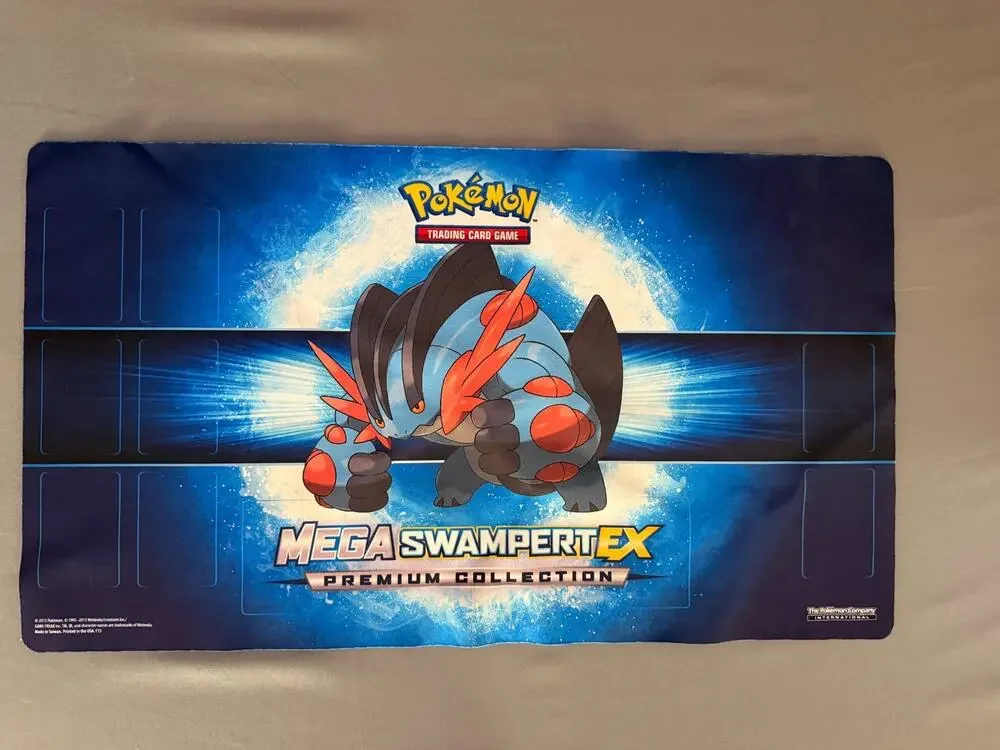 Pokemon Mega Swampert EX Premium Collection Card Game Play Mat OR Mouse Pad!