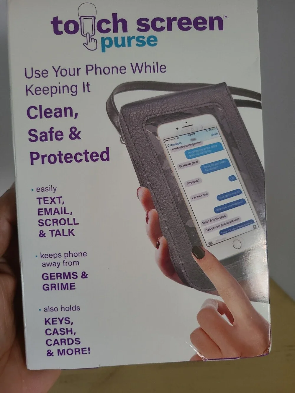 All Star Innovations purse phone clear