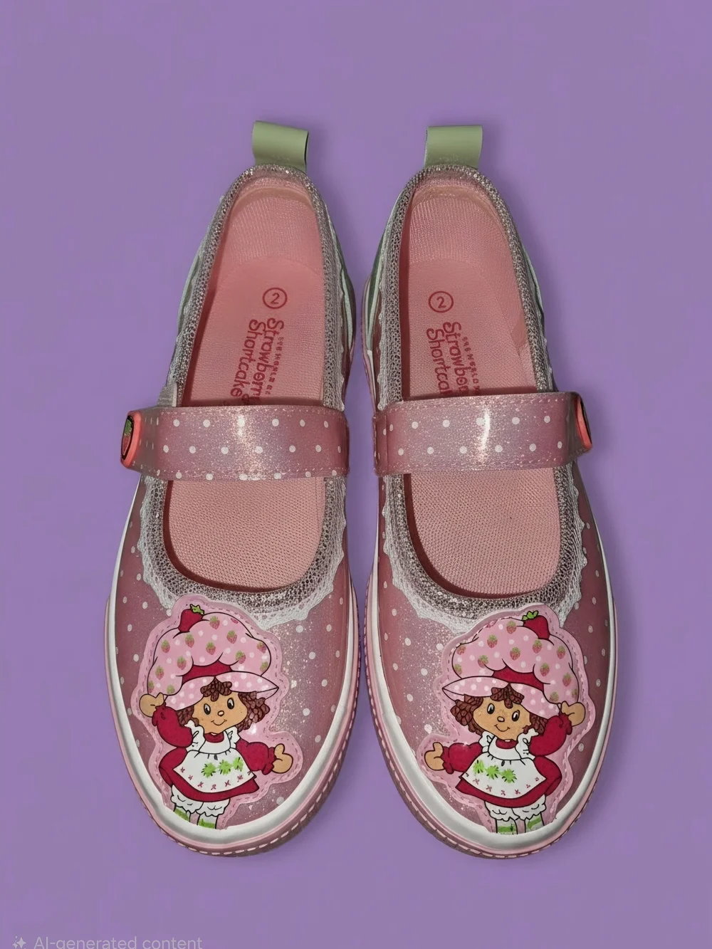 Kids Pink Character Mary Jane Shoes