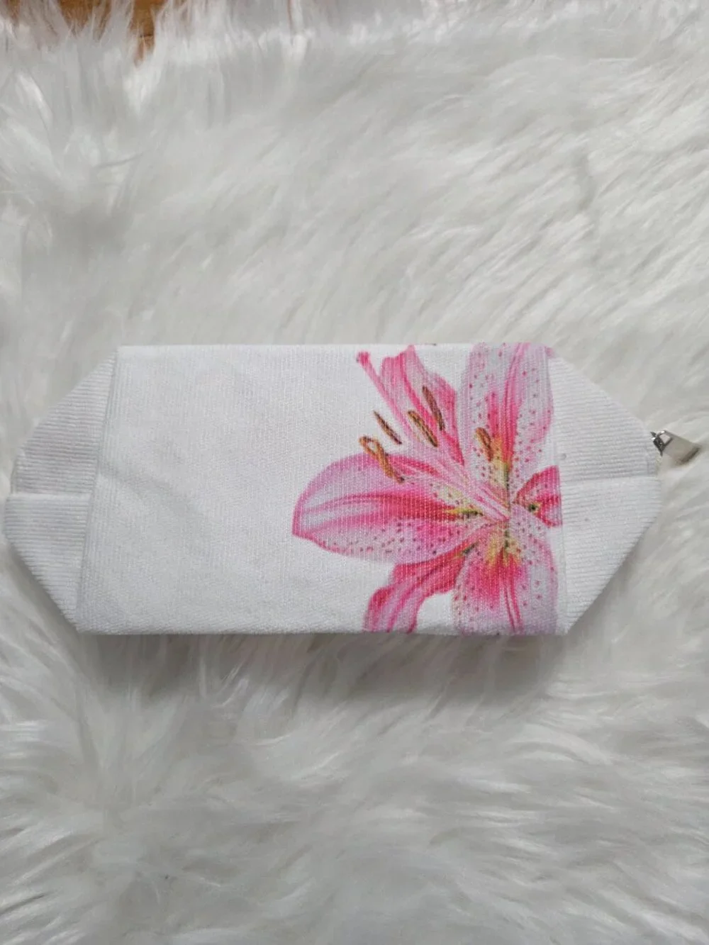 Pink Lily Cosmetic Bag