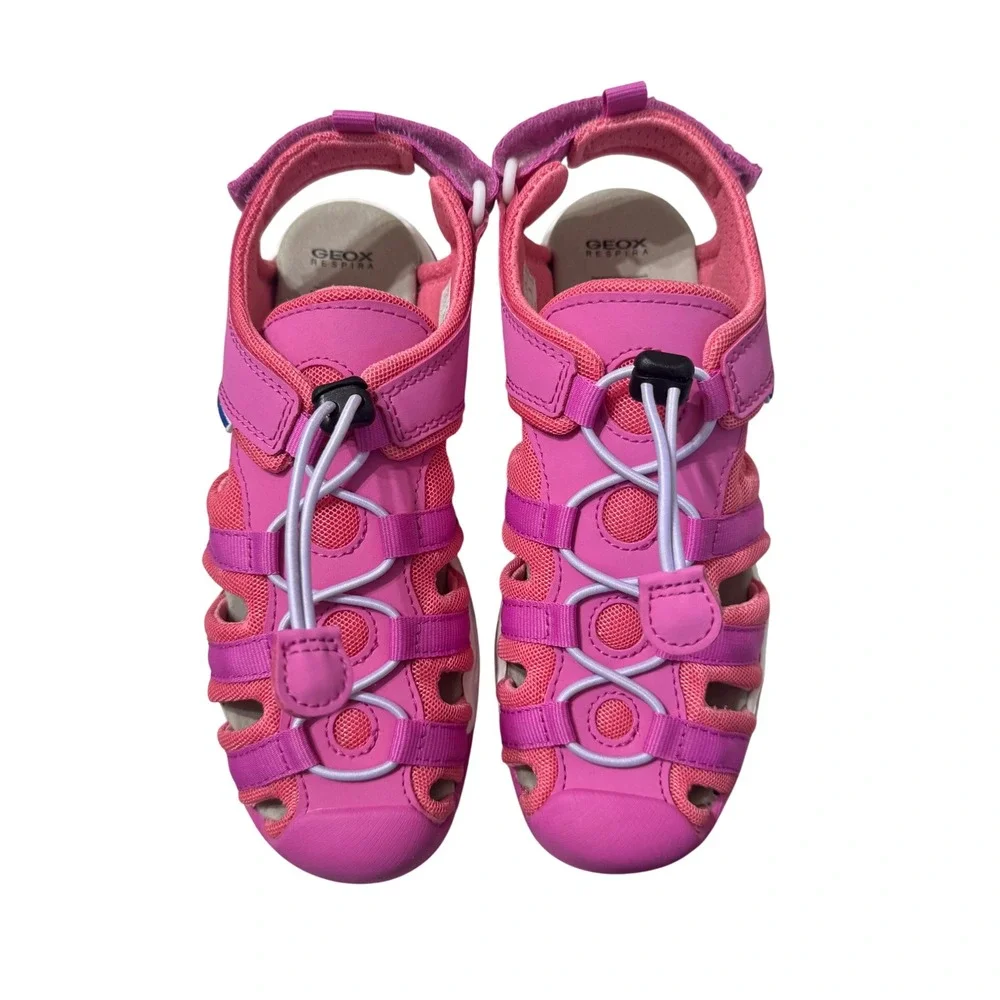 Geox Sandals Girls 3 Pink Water Friendly Breathable Closed Toe Sporty New