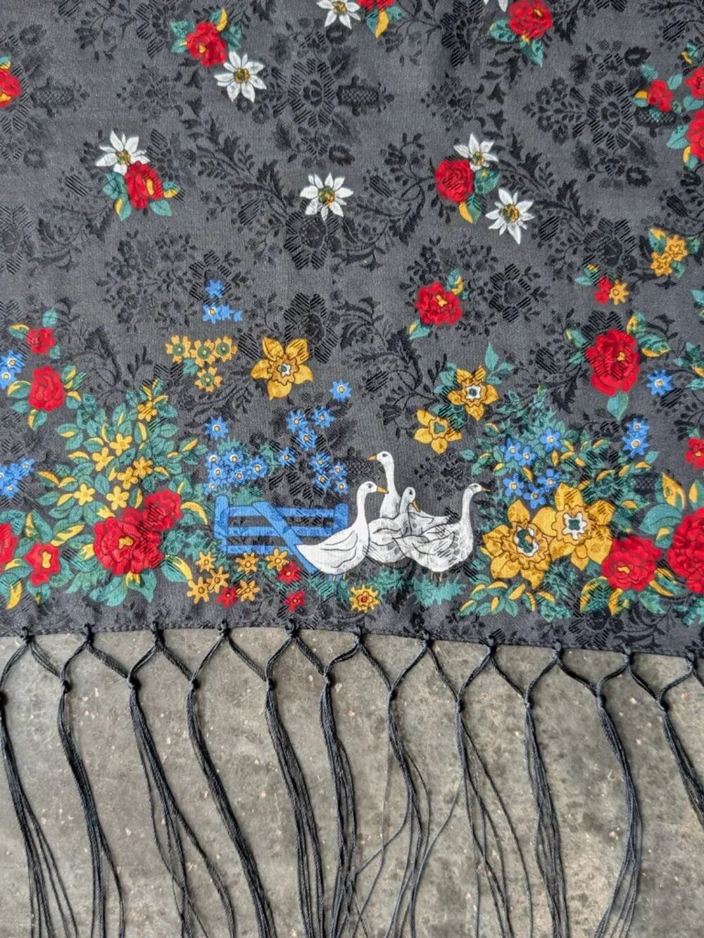 Vintage goose scarf