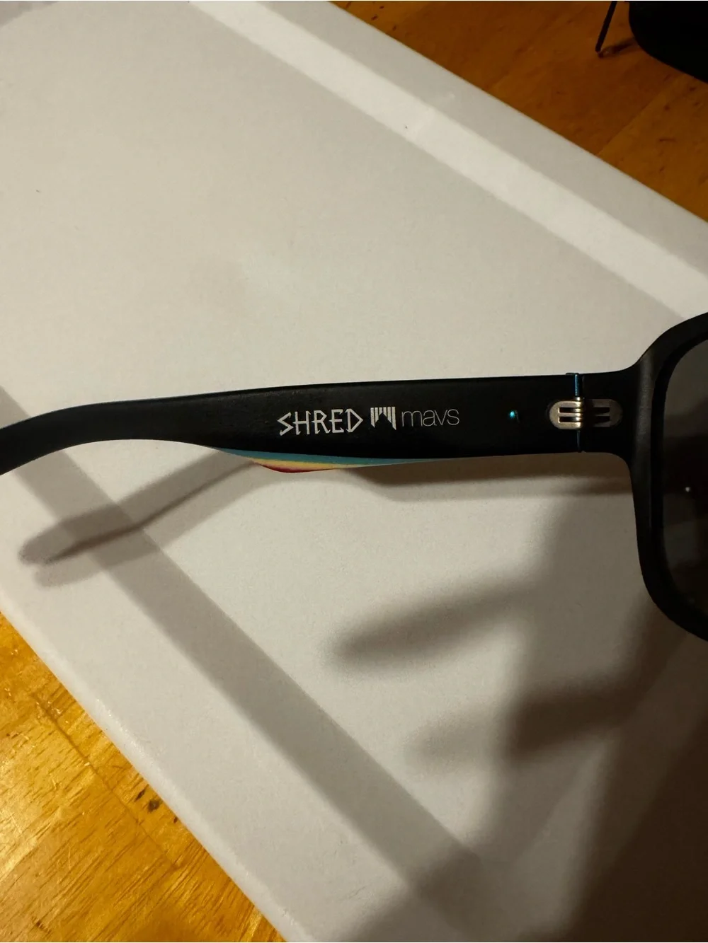 SHRED Mavs Matte Black Sunglasses with Subtle Teal Accent