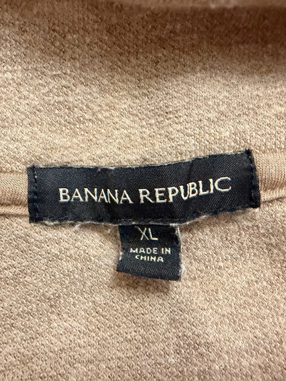 Banana Republic Men's Zip Mock Neck Sweater - Brown