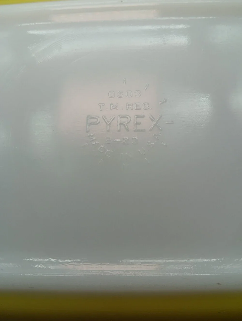 Pyrex used signs