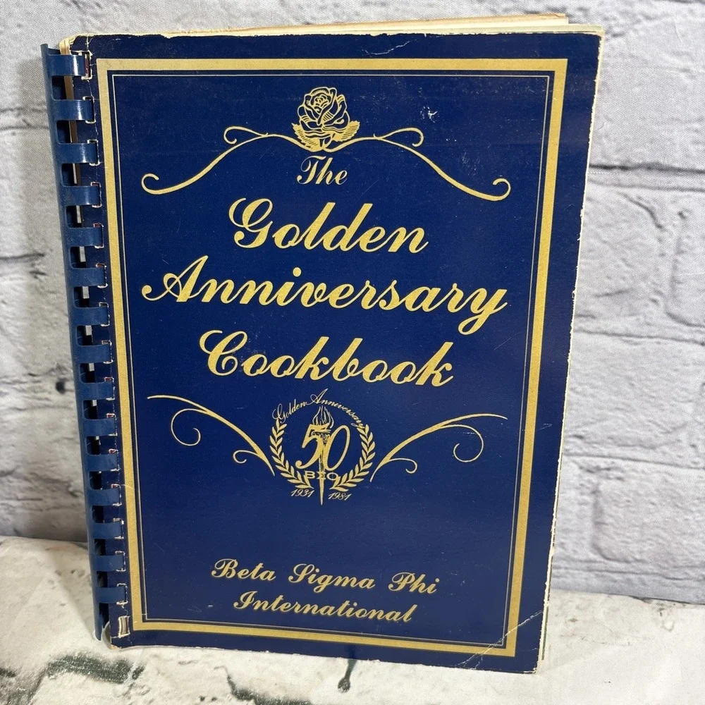 Beta Sigma Phi Golden Anniversary Cookbook 50 year 1980 1981