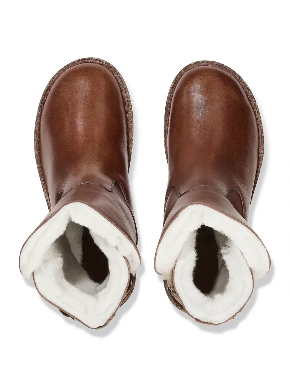 Birkenstock Women's Brown Leather Uppsala Shearling-Lined Ankle Boots
