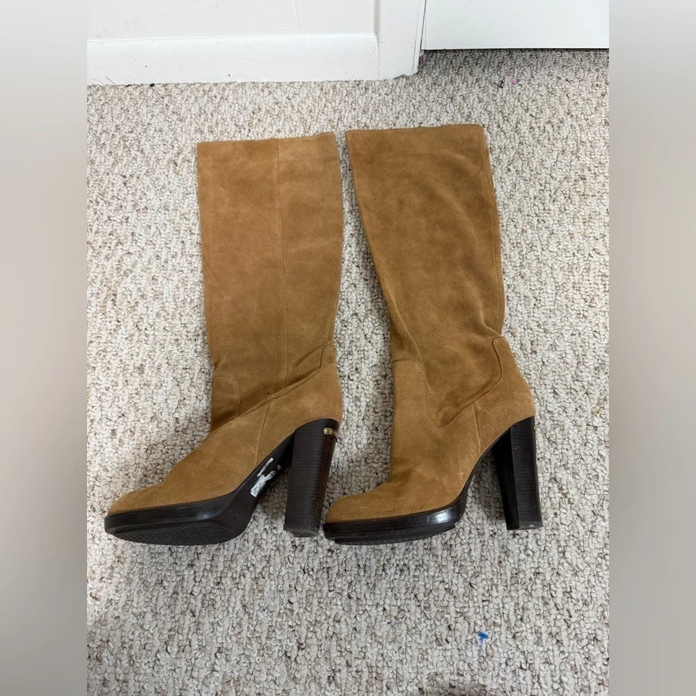 Michael Kors Tan Suede  below the Knee Boots size 7.5