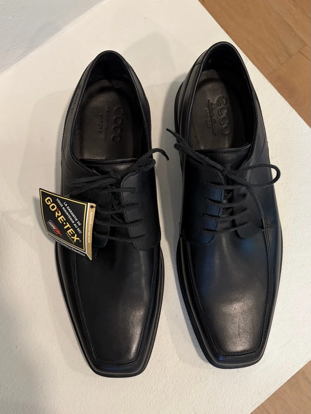Ecco black leather