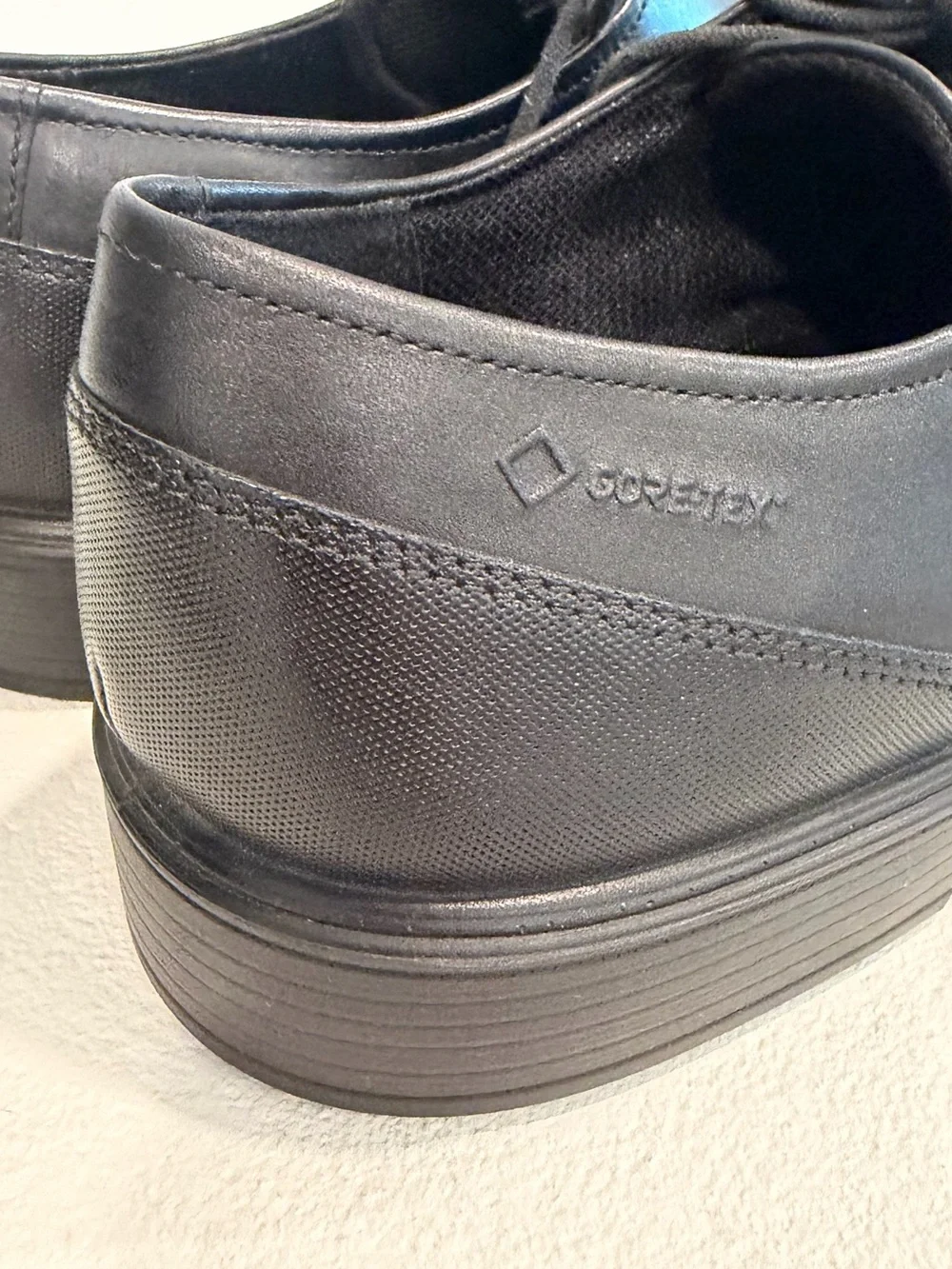 Ecco black leather