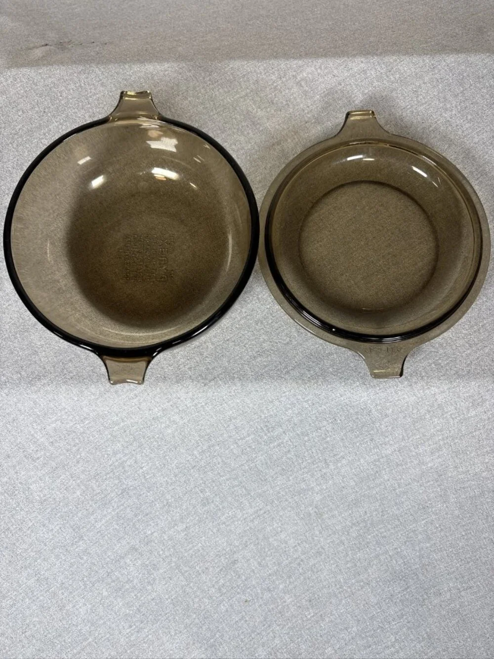 Pyrex amber casserole