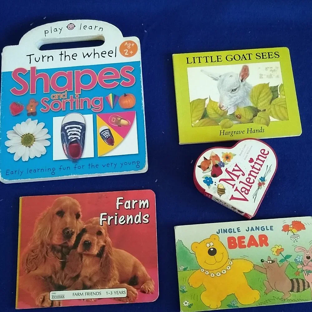My Valentine, Little Goat Sees, Jingle Jangle Bear, Farm Friends, Shapes Sorting