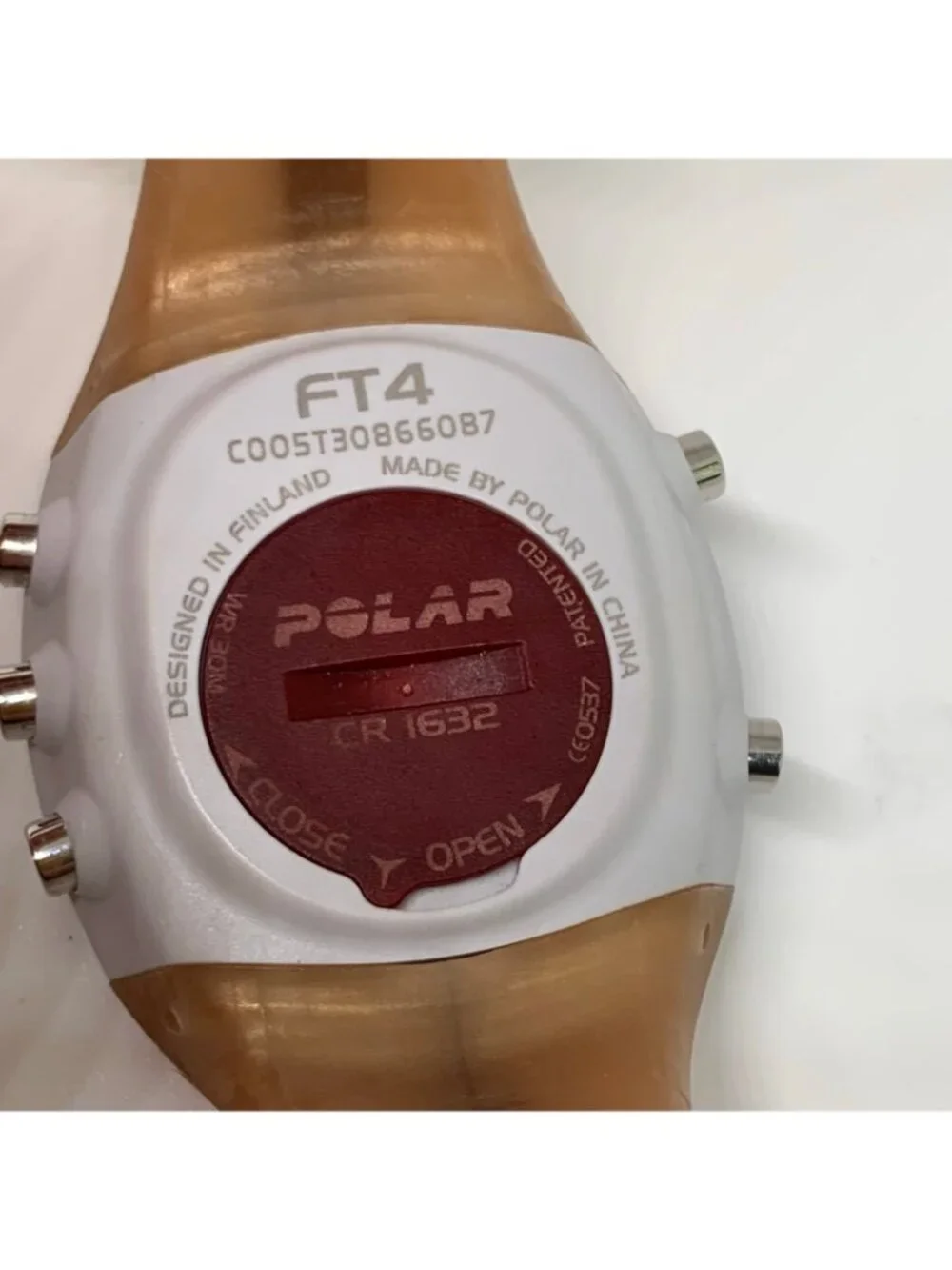 Polar FT4 Digital Watch Heart Rate Monitor digital 38mm Brown band running